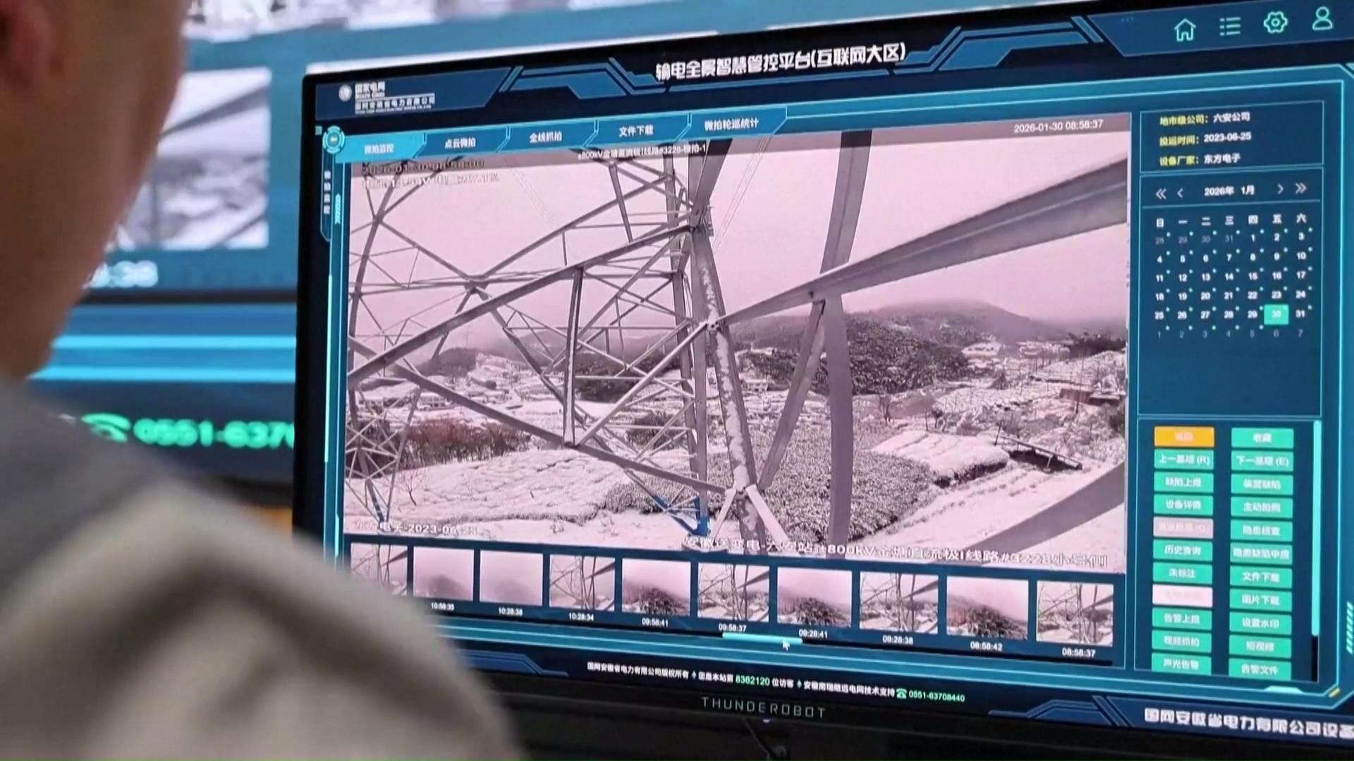 Drones refuerzan red eléctrica en invierno