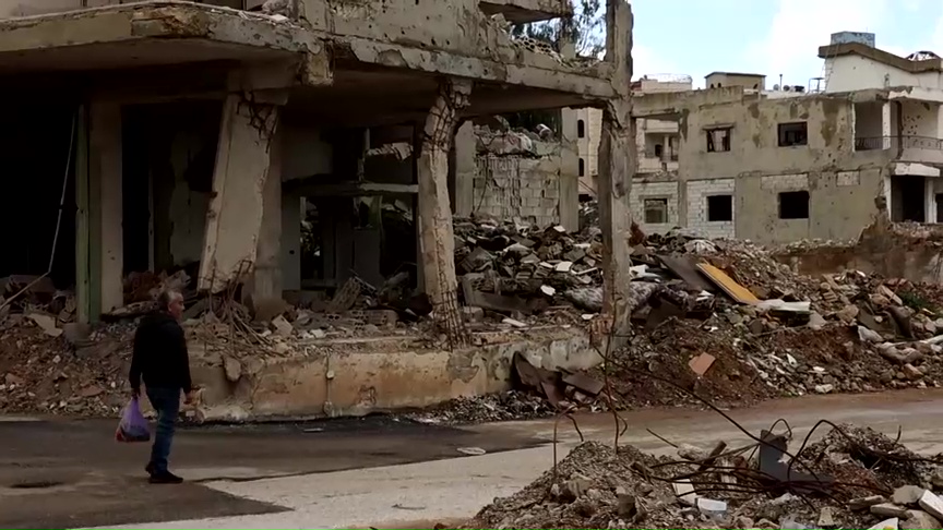 Pueblo del sur de Líbano se reconstruye