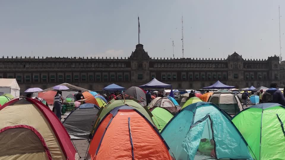 Maestros protestan en Ciudad de México
