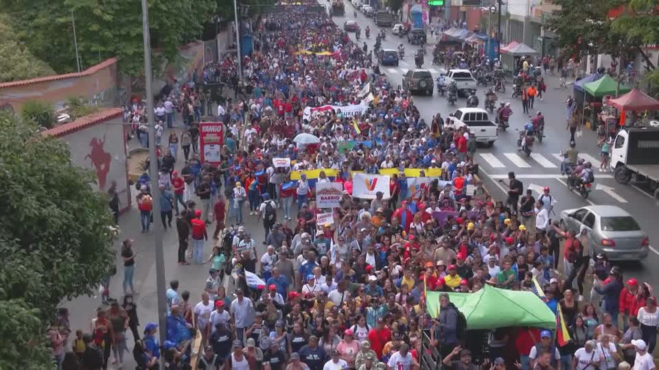 Venezolanos marchan por liberación de Maduro
