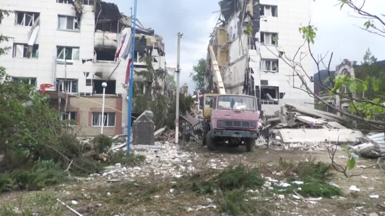 Ataque con dron golpea dormitorio en Lugansk