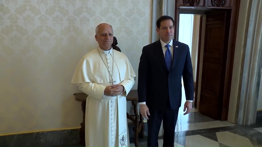 Marco Rubio se reúne con el papa León en el Vaticano