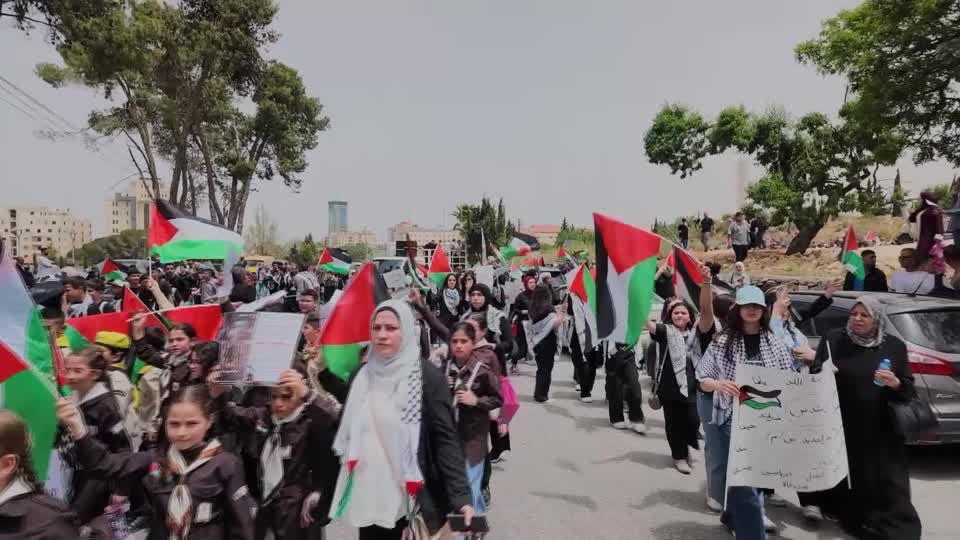 Palestinos conmemoran aniversario de la Nakba