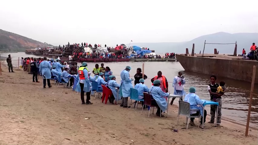RDC examina pasajeros de barco fluvial tras sospecha de ébola