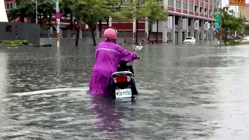 Inundaciones severas azotan el sur de Taiwán