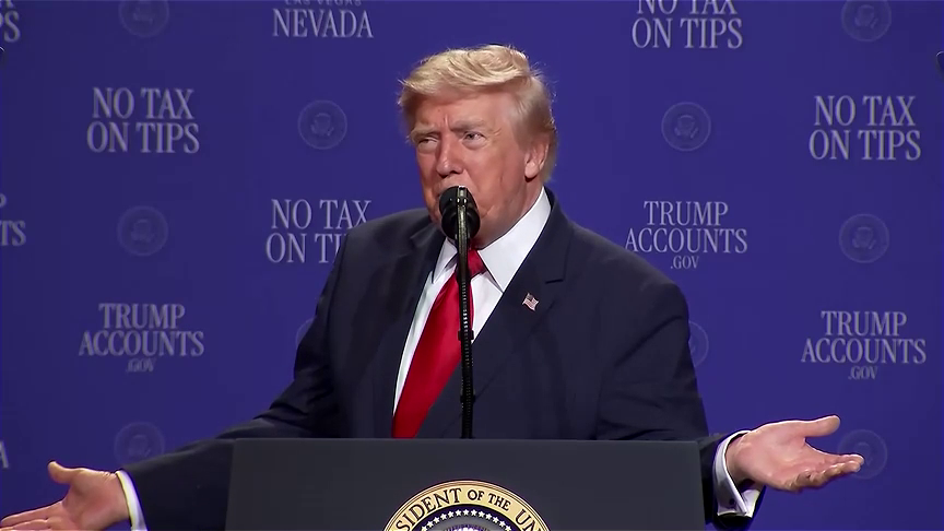 Trump denuncia el comunismo en discurso de Las Vegas