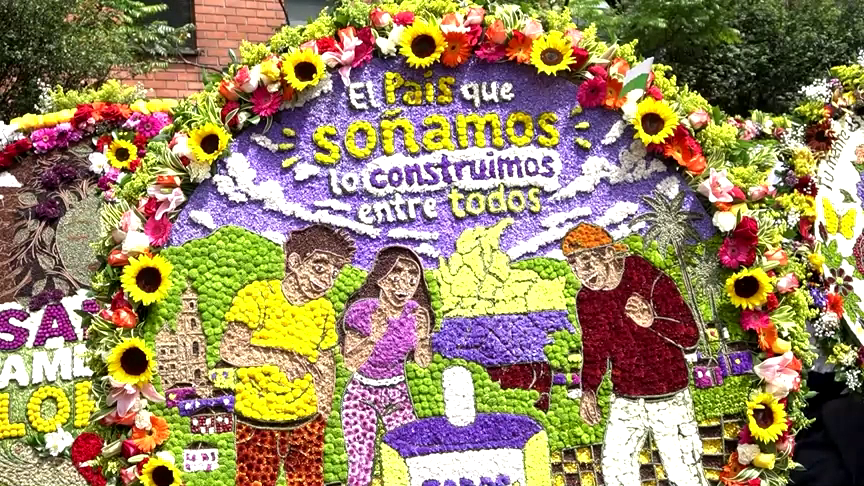 El desfile floral de Medellín celebra su sexagésimo noveno año