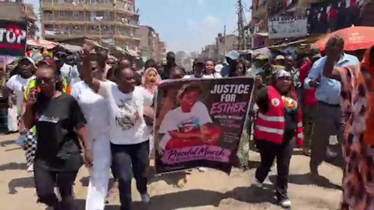 Protestas en Nairobi exigen justicia para mujeres