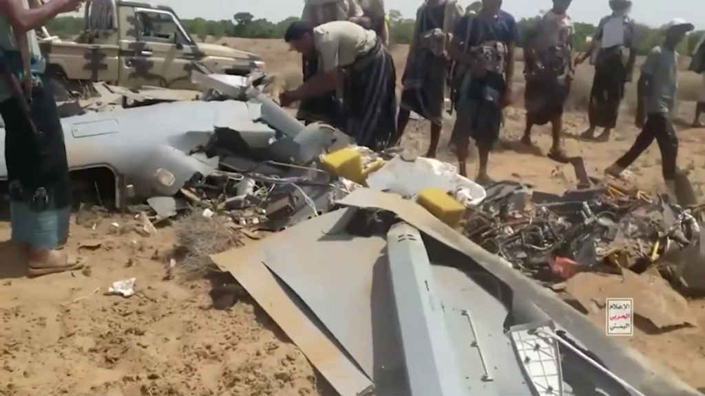 Los hutíes de Yemen afirman haber derribado un dron