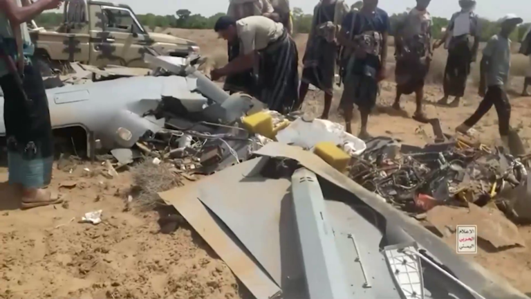 Los hutíes de Yemen afirman haber derribado un dron
