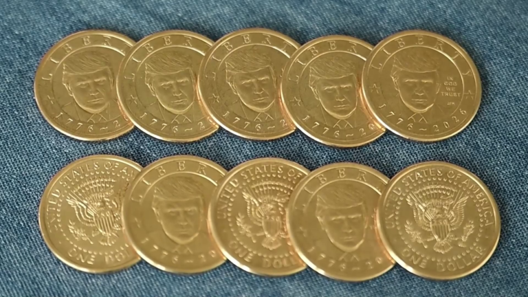 Moneda de un dólar de Trump entra en circulación